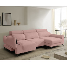 Sofá chaise longue de tela Dania de HOME