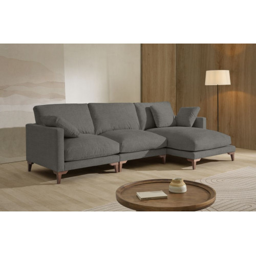 Sof&aacute; chaise longue de tela Irene de Stylekomfort