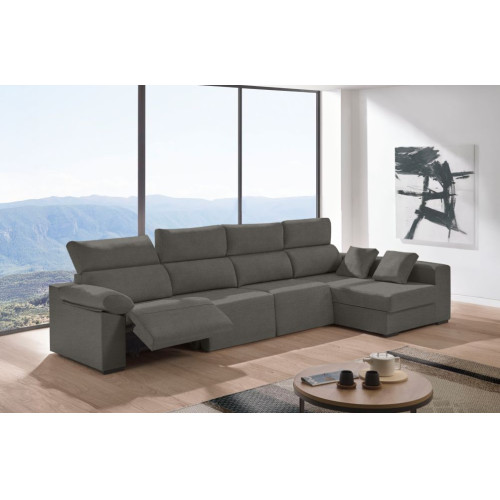 Sof&aacute; relax chaise longue de tela Cuzco Plus de HOME