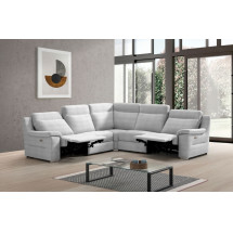 Sofá rinconera relax de piel Simone XL de StyleKomfort