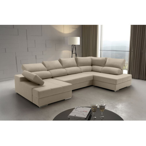 Sof&aacute; rinconera de tela Amira de HOME