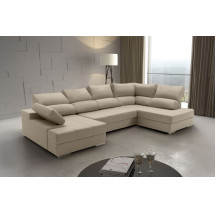 Sofá rinconera de tela Amira de HOME