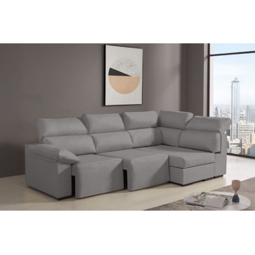 Sof&aacute; rinconera de tela Dener Extra de HOME