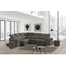 Sofá rinconera de tela Ringo XL de StyleKomfort