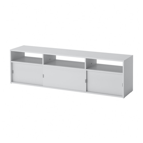 SPIKSMED Mueble TV - gris claro 155x32x44 cm
