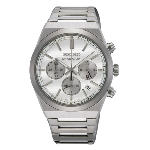 SSB451P1 Reloj Seiko Essentials Crono Cuarzo blanco hombre