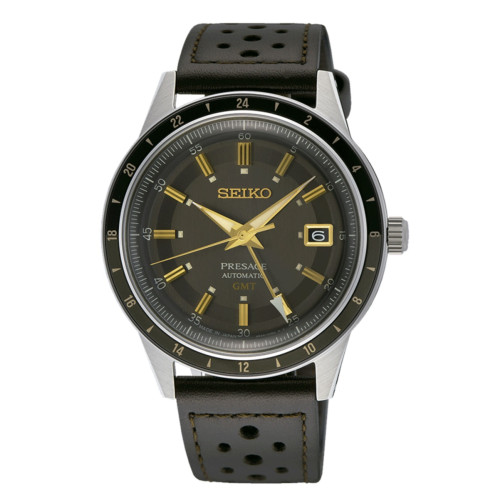 SSK013J1 Seiko Presage Style 60s black GMT hombre