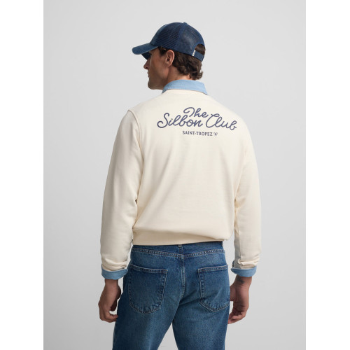 Sudadera club Saint Tropez crema