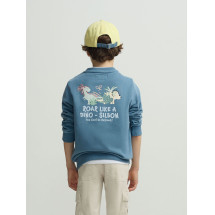 Sudadera kids roar like a dino azul