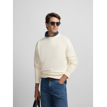 Sudadera Silbon minilogo rizo crema