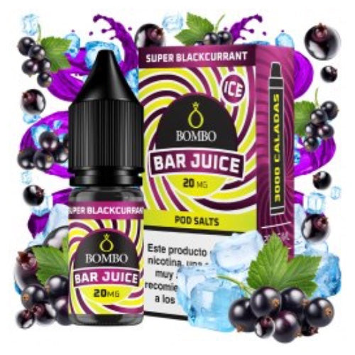 Super Blackcurrant 10ml (Sales de nicotina) (Bar Juice by Bombo)
