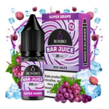 Super Grape Ice 10ml (Sales de nicotina) (Bar Juice by Bombo...