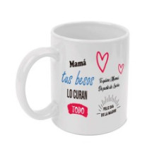 Taza personalizable para el d&iacute;a de la madre. Pon el texto que desees.
