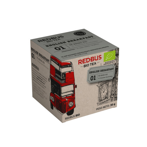 T&eacute; Negro English Breakfast BIO, 15 ud