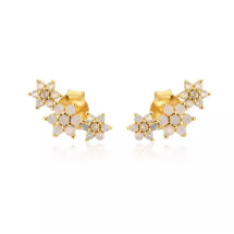Three Flower Stud Nude