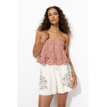Top crop bordado