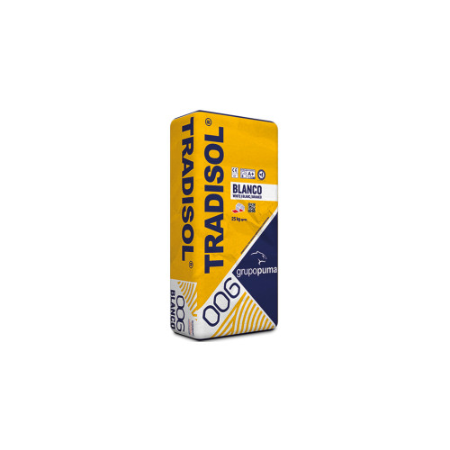 Tradisol Blanco C1 25 kg. para Porcelanicos