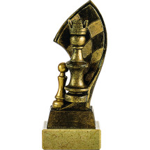 TROFEO DE AJEDREZ DORADO