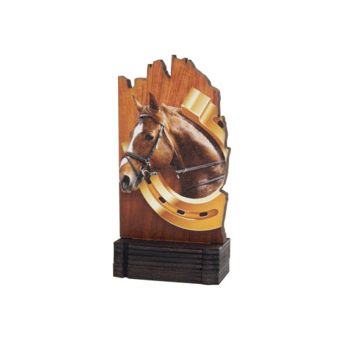 TROFEO DE MADERA EQUITACI&Oacute;N
