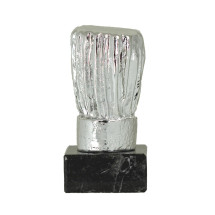 TROFEO DE RESINA SOMBRERO COCINERO PLATA