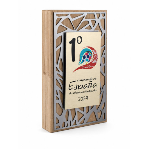 TROFEO MADERA DE HAYA DISE&Ntilde;O