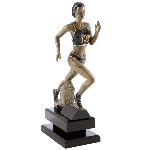 TROFEO RESINA ATLETISMO FEMENINO A COLOR