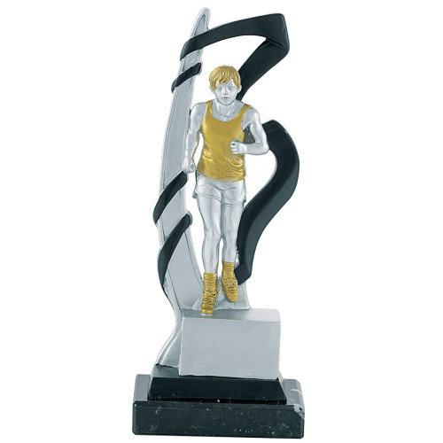 TROFEO RESINA ATLETISMO MASCULINO A COLOR
