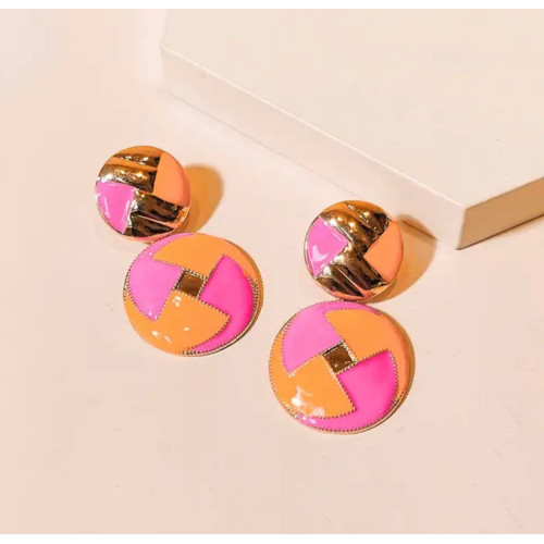 Tutti Frutti Fushia Cocktail Earrings