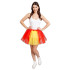 Tutu hincha rojo y amarillo Espa&ntilde;a 39 cm