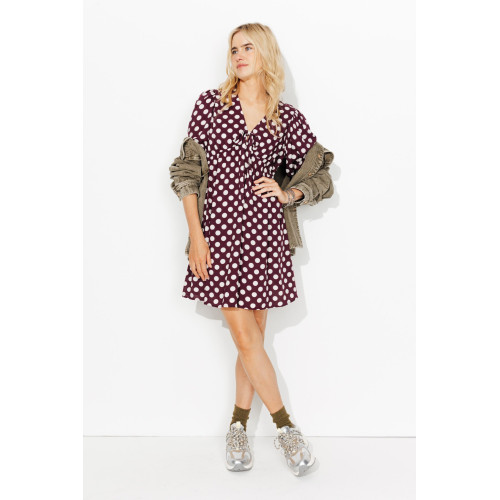 Vestido corto lunares