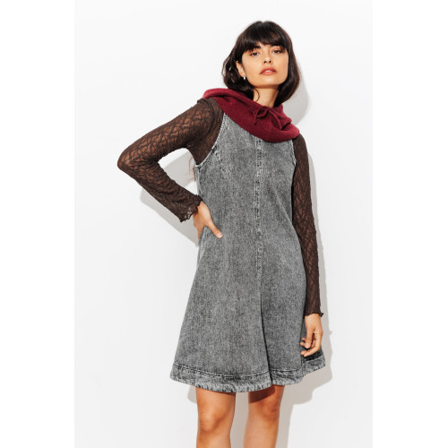 Vestido corto trapecio vaquero