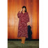 Vestido largo estampado