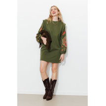 Vestido sudadera bordado