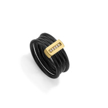 Viceroy anillo 15194A01410 acero negro mujer