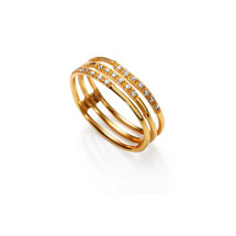 Viceroy anillo 4040a012-36 joyas plata chapada oro mujer