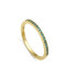 Viceroy anillo 9118A014-32 plata dorada piedras verde mujer