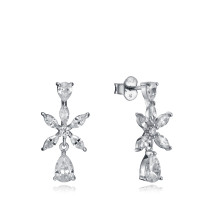 Viceroy pendientes 85020e000-38 plata flor pera mujer