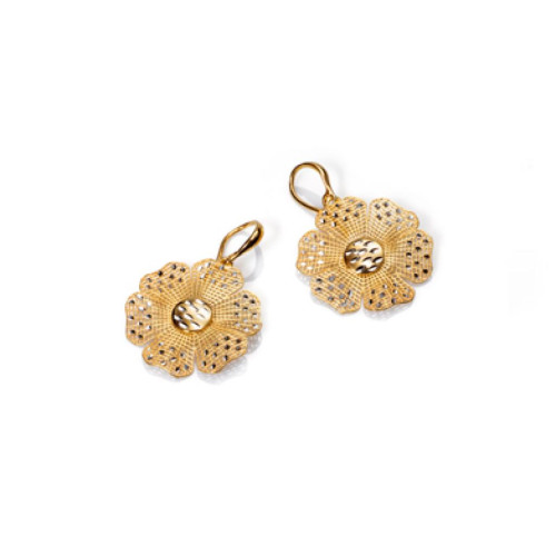 Viceroy pendientes flor 1175e100-06 joyas plata dorada mujer