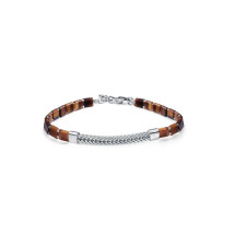 Viceroy pulsera 13257P000-44 plata piedras naturales marron