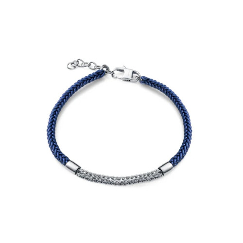 Viceroy pulsera 13258P000-93 plata y piel azul