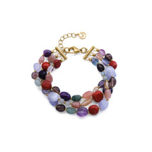 Viceroy pulsera 14276P01019 dorado piedras naturales colores...