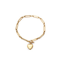 Viceroy pulsera 75396P01012 acero dorado y corazon