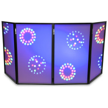 Vonyx DB2 — Pantalla DJ Plegable 120x70cm Blanco 4 Paneles R...