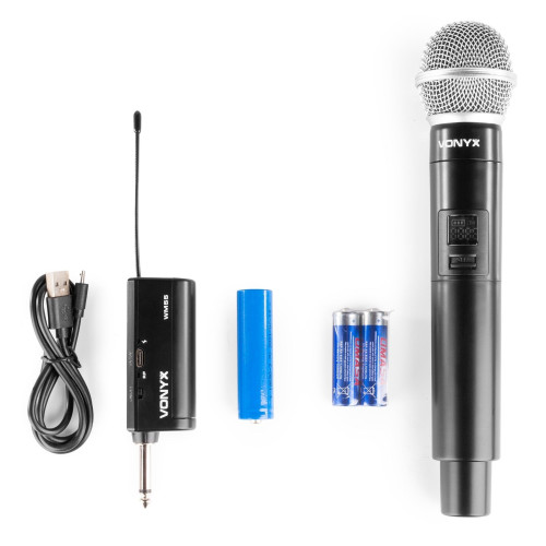 Vonyx WM55 Micr&oacute;fono Inal&aacute;mbrico Plug-and-Play UHF