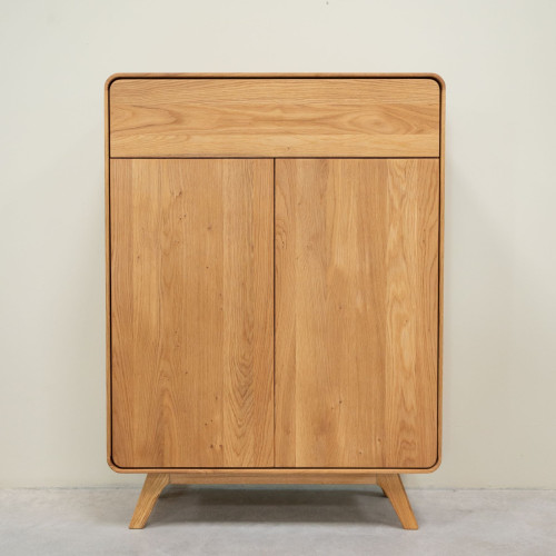 Zapatero de madera maciza roble Geneva | NordicStory