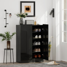 Zapatero Stelara Homcom 2 puertas 20 pares negro 103x72x34,5...